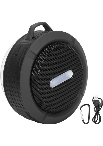 C6 Bluetooth Hoparlör Vakumlu Karabina Su Geçirmez Mini Subwoofer Açık Hava Sporları Içinkoyu Gri (Yurt Dışından)
