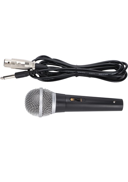 Xlr Mikrofon Xlr'den 1/4 Inç Kablo Ses Bağlantılı El Mikrofonu Sahne Karaoke Şarkı Söyleme ve Kayıt Için Uygun (Yurt Dışından)