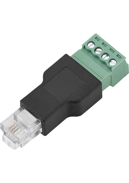 Ethernet Konnektörü RJ11 6P4C Erkek - 4 Pin Vida Terminal Konnektörü (Yurt Dışından)