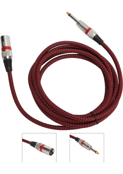 Jorındo Xlr - 1/4 Inç 6.35MM Erkek Kablo Dengeli Sinyal Bağlantı Mikrofon KABLOSUJD6012 (Yurt Dışından)