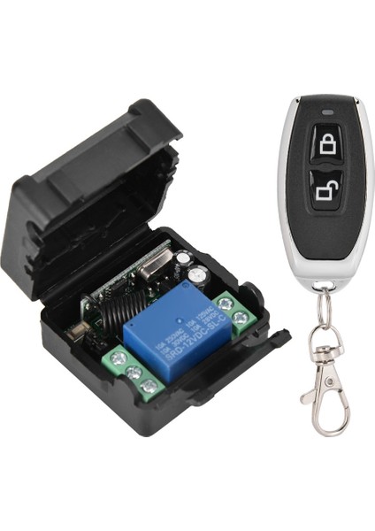 12V Tek Yönlü Kablosuz Uzaktan Kumanda Anahtarı Kontrol Cihazı Joy Kendiliğinden Kilitlenen Kilit 433MHZ (Yurt Dışından)