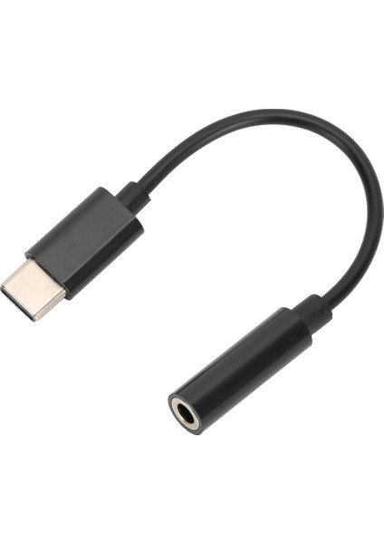 Usbc Type C Adaptör Portu 3,5 mm Aux Ses Jakı Kulaklık Kulaklık Kablosu USB Siyah (Siyah) (Yurt Dışından) modelleri