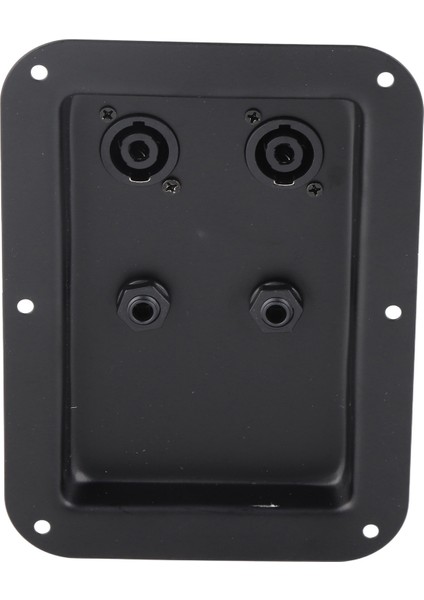 Bağlantı Kutusu 4 Çekirdek Soket Jak Plakası Çift 6.35 Fiş Hoparlör Bağlantı Kutusu Sahne Ses ve Kayıt Stüdyosu Için (Yurt Dışından) fiyatları
