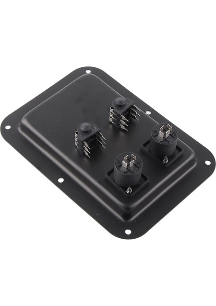 Bağlantı Kutusu 4 Çekirdek Soket Jak Plakası Çift 6.35 Fiş Hoparlör Bağlantı Kutusu Sahne Ses ve Kayıt Stüdyosu Için (Yurt Dışından) fırsatları