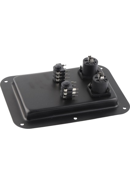 Bağlantı Kutusu 4 Çekirdek Soket Jak Plakası Çift 6.35 Fiş Hoparlör Bağlantı Kutusu Sahne Ses ve Kayıt Stüdyosu Için (Yurt Dışından) indirimleri