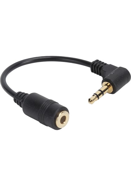 RC‑045 90 Derece Dirsek Kablosu 3 Kutuplu 3,5 mm Erkek - Dişi Kulaklık Ses Uzatma Kablosusiyah (Yurt Dışından) fırsatları
