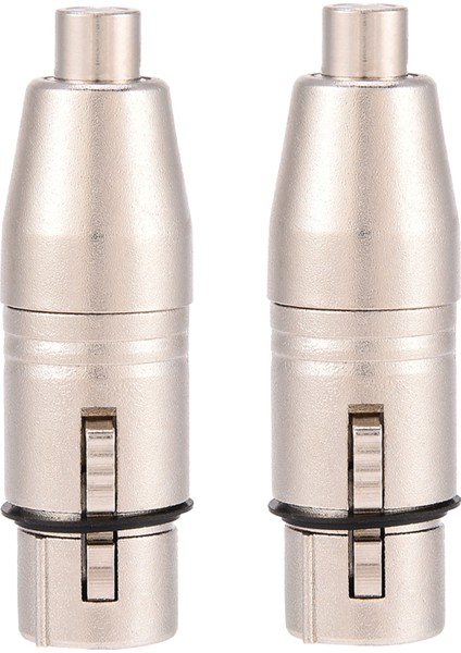 2 Adet 3 Pin Xlr Dişi Jak - Rca Dişi Ses Mikrofonu Mikrofon Konnektör Adaptörü (Yurt Dışından)