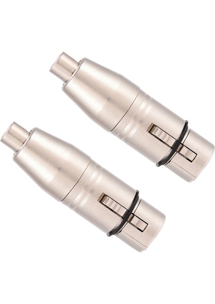2 Adet 3 Pin Xlr Dişi Jak - Rca Dişi Ses Mikrofonu Mikrofon Konnektör Adaptörü (Yurt Dışından)