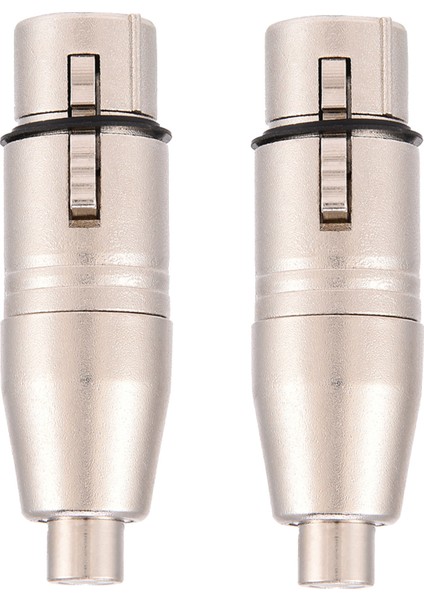 2 Adet 3 Pin Xlr Dişi Jak - Rca Dişi Ses Mikrofonu Mikrofon Konnektör Adaptörü (Yurt Dışından)