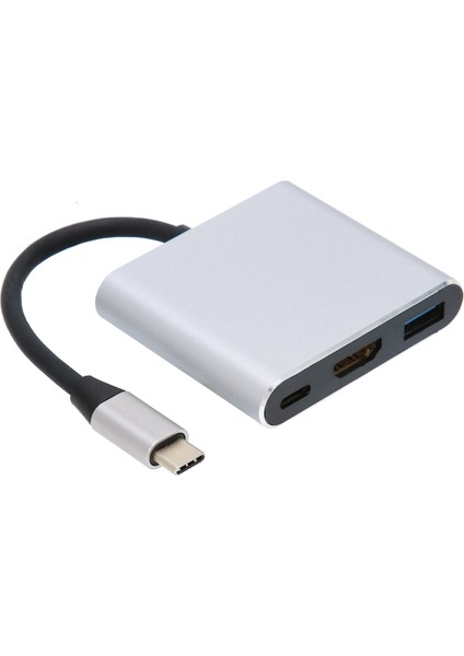 3'ü 1 Arada Typec Yerleştirme Istasyonu Typec'den Hd Multimedya Arayüzü USB 3.0/typec Adaptörü (Yurt Dışından)