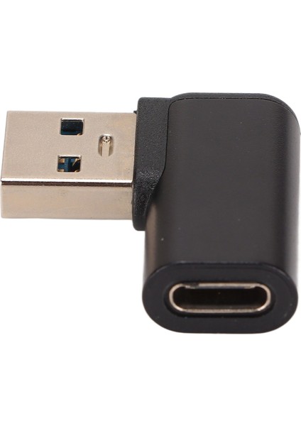 90 Derece USB 3.0 - Tip C Adaptörü 3A 10GBPS USB Sol Açı Adaptörü Cep Telefonları Tabletler Sabit Sürücüler Siyah (Yurt Dışından) indirimleri