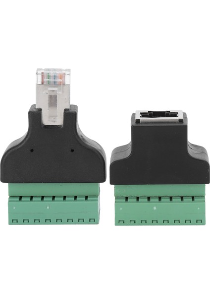 Adet RJ45 Dişi Erkek Vida Terminali 8 Pin Cctv Dijital Dvr Adaptör Konnektörü (Yurt Dışından)
