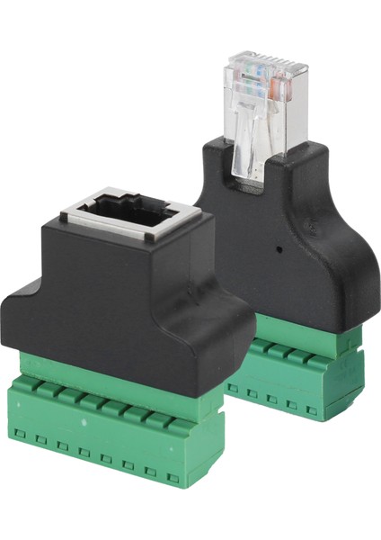 Adet RJ45 Dişi Erkek Vida Terminali 8 Pin Cctv Dijital Dvr Adaptör Konnektörü (Yurt Dışından) fırsatları