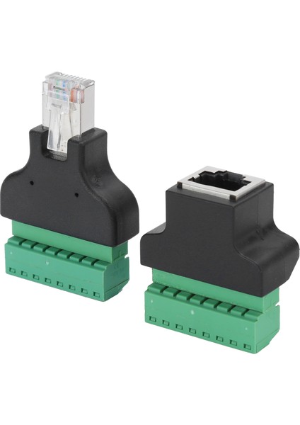 Adet RJ45 Dişi Erkek Vida Terminali 8 Pin Cctv Dijital Dvr Adaptör Konnektörü (Yurt Dışından) indirimleri