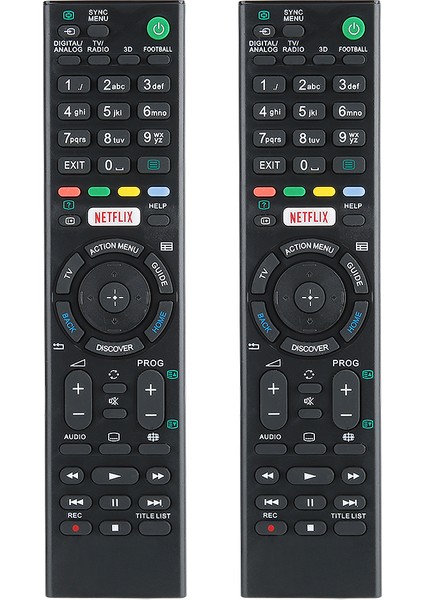 2 Adet Ev Tv Uzaktan Kumandası Sony KDL-43W808C RMTTX100 KD-43X8305C Için Yedek (Yurt Dışından)