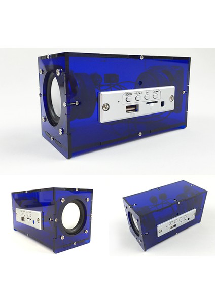 Bluetooth Hoparlör Dıy Kiti Mp3 Müzik Paketi Stereo Ses 3W Mini Güç Amplifikatörü Uzaktan Kumandalımavi (Yurt Dışından) fırsatları