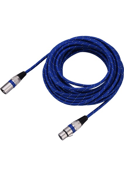 Xlr Erkek - Dişi Fiş Denge 3pin Mikrofon Mıc Ses Kablosu 10 Metre (Yurt Dışından)
