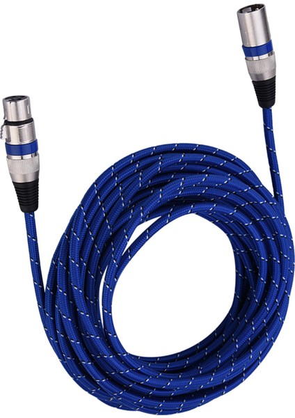 Xlr Erkek - Dişi Fiş Denge 3pin Mikrofon Mıc Ses Kablosu 10 Metre (Yurt Dışından)