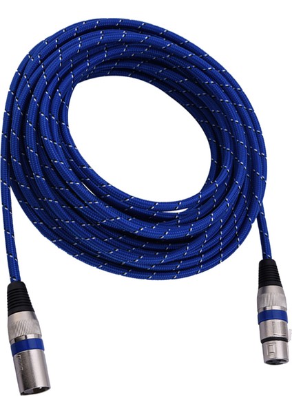 Xlr Erkek - Dişi Fiş Denge 3pin Mikrofon Mıc Ses Kablosu 10 Metre (Yurt Dışından)