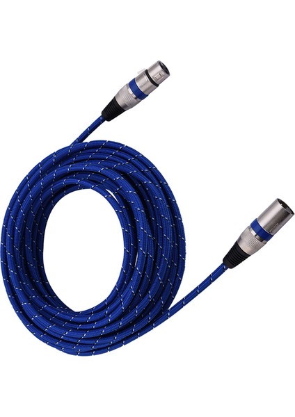 Xlr Erkek - Dişi Fiş Denge 3pin Mikrofon Mıc Ses Kablosu 10 Metre (Yurt Dışından)