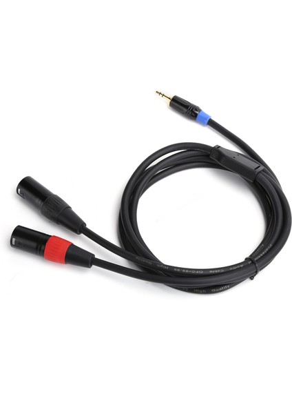 3,5 mm Erkek - 2 Xlr Erkek Kablo Ses Hattı Kablo Beslemesi Mikser Güç Amplifikatörü Için 5 M / 16,4 Ft (Yurt Dışından) modelleri