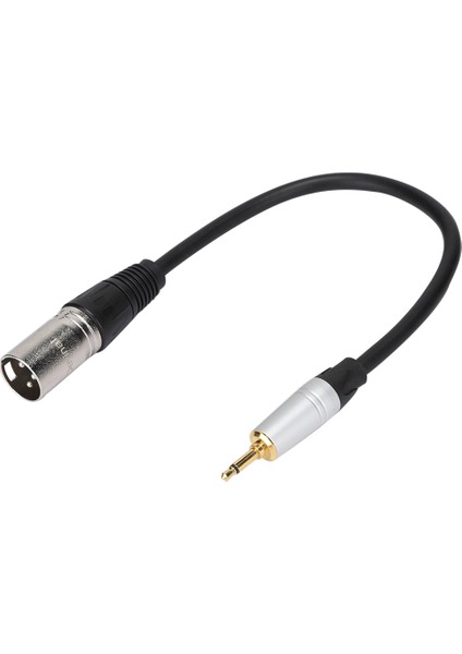 Altın Kaplama 3.5mm Mono Erkek - 3pın Xlr Erkek Pvc Dış Çinko Alaşımlı Kabuk Adaptör Kablosu0.3m (Yurt Dışından)