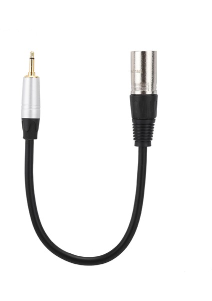 Altın Kaplama 3.5mm Mono Erkek - 3pın Xlr Erkek Pvc Dış Çinko Alaşımlı Kabuk Adaptör Kablosu0.3m (Yurt Dışından) fiyatları