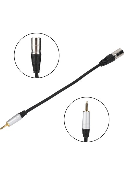 Altın Kaplama 3.5mm Mono Erkek - 3pın Xlr Erkek Pvc Dış Çinko Alaşımlı Kabuk Adaptör Kablosu0.3m (Yurt Dışından) fırsatları