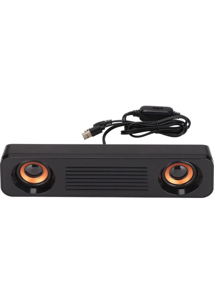 Kablolu Hoparlör Hifi Stereo Subwoofer USB Güç Kaynaklı 3,5 mm Fiş Taşınabilir Masaüstü Uzun Hoparlör Tv Bilgisayar Için (Yurt Dışından)