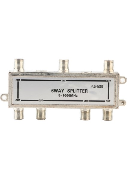 6 Yollu Koaksiyel Kablo Ayırıcı 5-1000MHZ Catv Tv Anten Koaksiyel Sinyal Ayırıcı (Yurt Dışından)