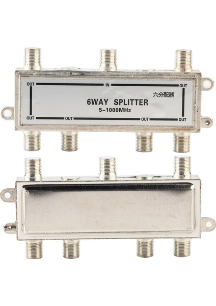 6 Yollu Koaksiyel Kablo Ayırıcı 5-1000MHZ Catv Tv Anten Koaksiyel Sinyal Ayırıcı (Yurt Dışından) fırsatları