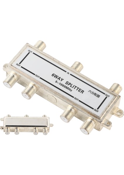 6 Yollu Koaksiyel Kablo Ayırıcı 5-1000MHZ Catv Tv Anten Koaksiyel Sinyal Ayırıcı (Yurt Dışından) indirimleri