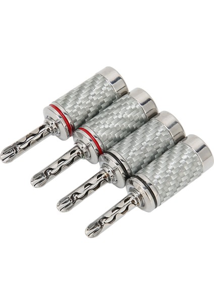 4 Adet Bfa Muz Fişi Pirinç Beyaz Karbon Fiber Kabuk Hoparlör Bfa Muz Konnektörü 5mm/0.2in Çap Hoparlör Kablosu Için (Yurt Dışından) fiyatları