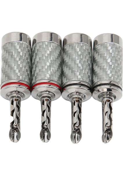 4 Adet Bfa Muz Fişi Pirinç Beyaz Karbon Fiber Kabuk Hoparlör Bfa Muz Konnektörü 5mm/0.2in Çap Hoparlör Kablosu Için (Yurt Dışından) modelleri