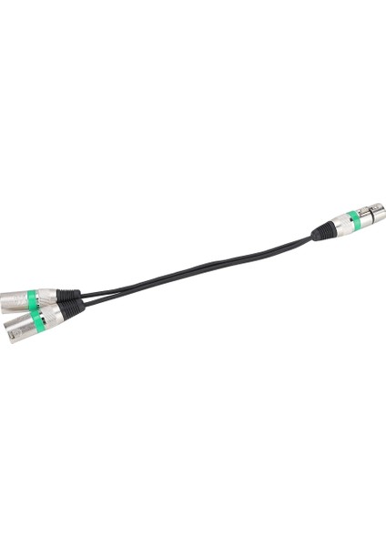 30CM Xlr Dişi Jak - Çift Erkek Baş Ayırıcı Adaptörü Ses Mikrofon Uzatma Kablosu Canon Yeşil (Yurt Dışından) fırsatları