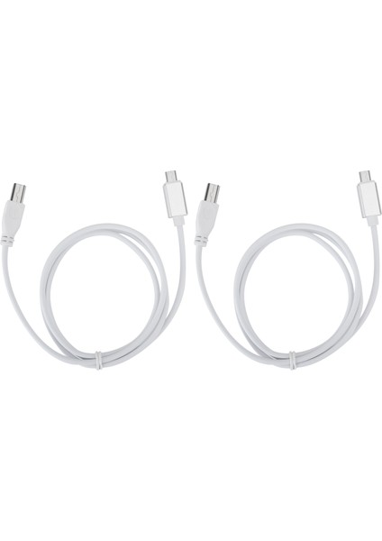 2 Adet V8 Elektrikli Piyano Bağlantı Hattı Mikro Usb'den B Tipi Destekli Tablet Pc'ye Mıdı (Yurt Dışından)
