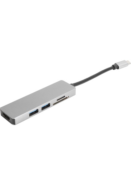 5'i 1 Arada Typec Yerleştirme Istasyonu Typec'den Hd Multimedya Arayüzü Depolama Kartı USB Adaptörü (Yurt Dışından) modelleri