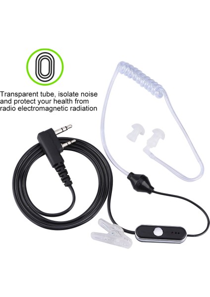 K Head Walkie Talkie Radyo Için Evrensel 2pin Kulaklık Talkie Kulaklığı Kulaklığı (Yurt Dışından) modelleri