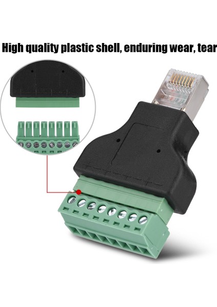 Dvr Ethernet Konnektörü RJ45 Erkek Jak 8 Pin Vida Terminal Konnektörü (Yurt Dışından) fırsatları