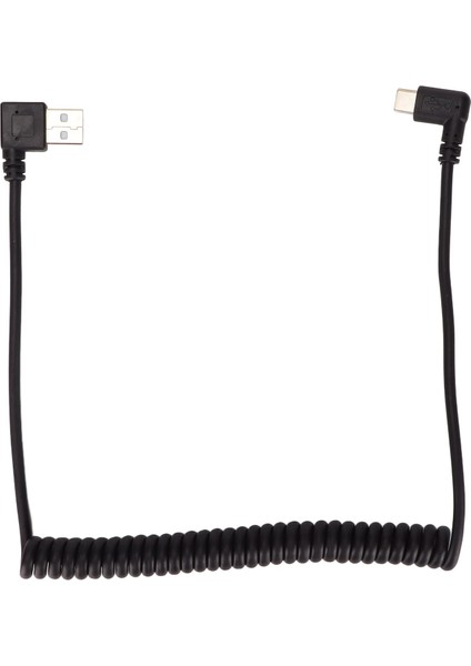 Type C - USB 2.0 Spiral Sarmal Kablolar Ultra Ince 480MBPS USB Uzatma Kablosu Araba Için (Yurt Dışından) fiyatları