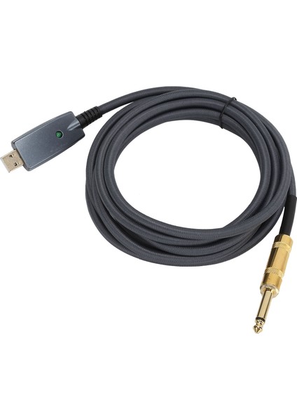 Jorındo 3 M USB Gitar Kablosu USB Erkek - 6.35MM Erkek Gitar Kablosu Kayıt Bağlantı Kablosu Adaptörü (Yurt Dışından)