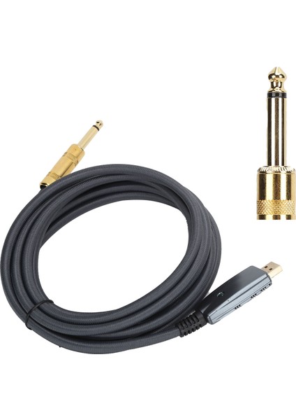 Jorındo 3 M USB Gitar Kablosu USB Erkek - 6.35MM Erkek Gitar Kablosu Kayıt Bağlantı Kablosu Adaptörü (Yurt Dışından) fiyatları