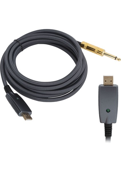 Jorındo 3 M USB Gitar Kablosu USB Erkek - 6.35MM Erkek Gitar Kablosu Kayıt Bağlantı Kablosu Adaptörü (Yurt Dışından) modelleri