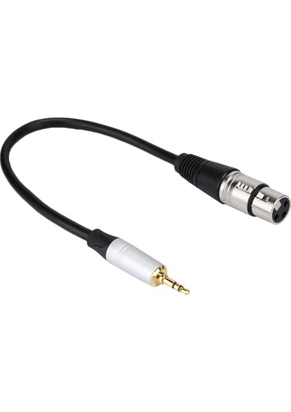 Stereo 3.5mm Erkek - Xlr Dişi Ses Kablosu Dönüştürücü 3.5mm Aparat 0.3m Uzunluk (Yurt Dışından)
