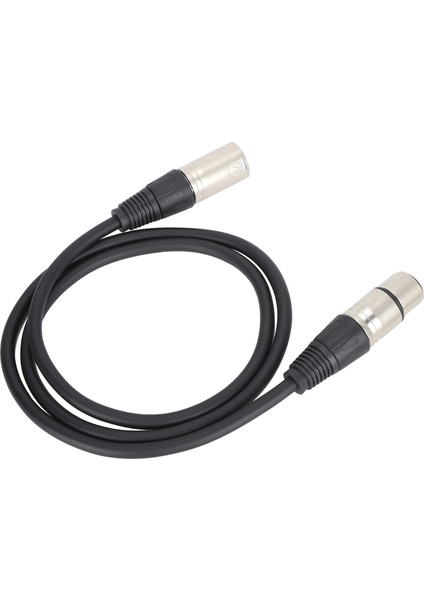Mikrofon Kablosu 3pin Xlr Erkek - Xlr Dişi Dengeli Mikrofon Kablosu Stüdyo Kaydı ve Canlı Ses Içinsiyah 1m / 3.3ft (Yurt Dışından)