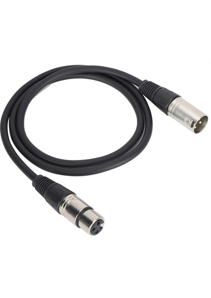 Mikrofon Kablosu 3pin Xlr Erkek - Xlr Dişi Dengeli Mikrofon Kablosu Stüdyo Kaydı ve Canlı Ses Içinsiyah 1m / 3.3ft (Yurt Dışından)