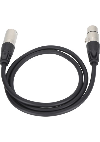 Mikrofon Kablosu 3pin Xlr Erkek - Xlr Dişi Dengeli Mikrofon Kablosu Stüdyo Kaydı ve Canlı Ses Içinsiyah 1m / 3.3ft (Yurt Dışından)