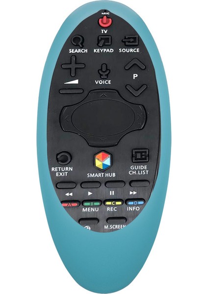 Yumuşak Silikon Kılıf Kapak Kabuğu Samsung Tv BN94-07557 A07469U A55 H6400J Uzaktan Kumanda Mavi (Yurt Dışından)