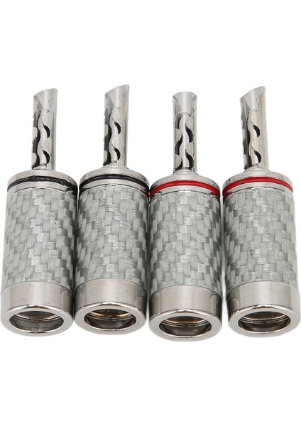 4 Adet Bfa Muz Fişi Pirinç Beyaz Karbon Fiber Kabuk Hoparlör Bfa Muz Konnektörü 5mm/0.2in Çap Hoparlör Kablosu Için (Yurt Dışından) indirimleri