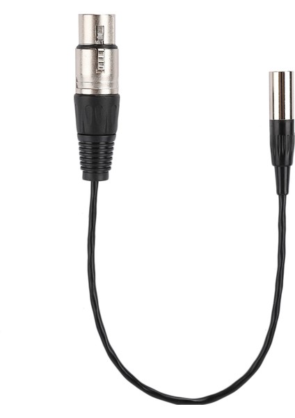 Mini Xlr 3pin Erkek - Xlr 3pin Dişi Alüminyum Folyo Korumalı Bakır Tel Ses Kablosu (Yurt Dışından)